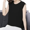 thumbnail image 6 of Dagugfen Women Sleeveless Tops Cap Sleeve Loose Fitting Casual Comfy Lightweight Work Basic Tees Tank Tops, 6 of 9