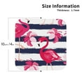 thumbnail image 2 of Honeii Pink Flamingos print Leather Coaster Set of 4, ideal for safeguarding your furniture from drinks spills and effortless cleanup-Square, 2 of 6