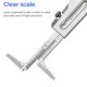 thumbnail image 5 of Medidor De Soldadura Acero Inoxidable Preciso Con Unidades Duales Pulgadas/Métricas Escala Grabada Con Láser Altura Regla De Costura Baja Soldador Regla Lateral Escalonada Speravity TO003706-00, 5 of 7