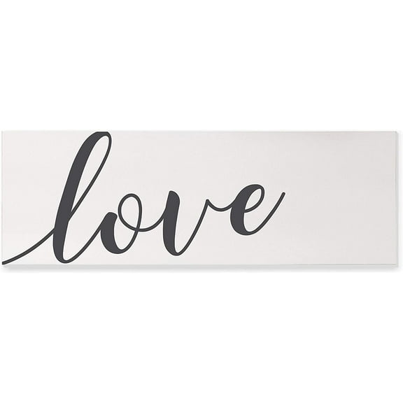 Love Rustic Wood Wall Sign 6x18