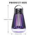 thumbnail image 3 of 2-en-1 USB Luz púrpura Mosquito Killer Light Lámpara para acampar 2000mAh (Negro) WDOplteas Para estrenar, 3 of 3