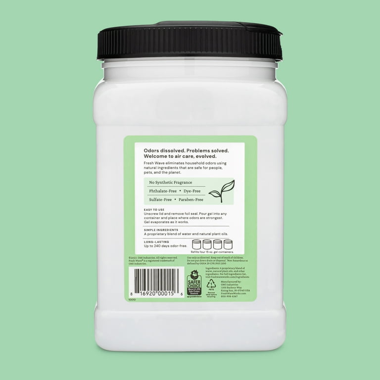 Fresh Wave Gel Elimina Odori 3lbs - Ricarica Barattolo - Profumo Naturale Di Chiodi Di Garofano