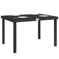 thumbnail image 1 of Outsunny Patio Dining Table, Rectangular Aluminum Outdoor Table, Black, 1 of 10