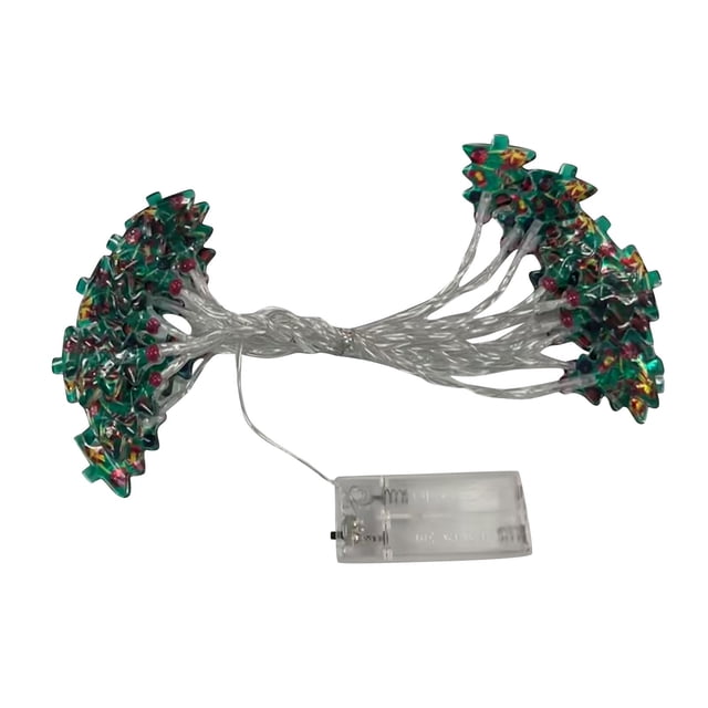 Xihbxyly Guirnalda de Luces Navideñas, 20 Led Blanco Cálido, Funciona con Pilas, 3 M de Largo, Decoración Navideña para Interiores y Exteriores, Ideal para Ventanas y Puertas, Funciona con 3 Pilas Aa