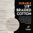 thumbnail image 3 of White Unglazed Trickline Rope - 3,000 ft x 1/8 inch Theatrical Tie Line Heavy Duty Spool, Cable Management and Wire Tie - for Theatre, Stage Decor, Rigging and Utility Applications - Xpose Safety, 3 of 5