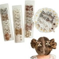 thumbnail image 2 of 5 Pair Children's Hair Clips with Butterfly Bows, Soft Hair Barrettes Easy to Wear Hair Decors for Daily and Party Use, 2 of 8