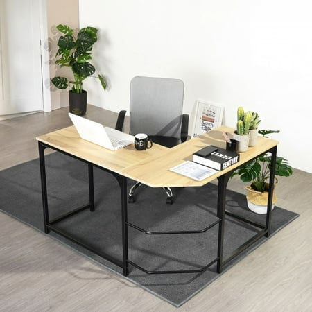 Homy Casa Modern L Shaped Desk Corner Tiendamia Com Homy Casa Modern L Shaped Desk Corner