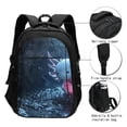 thumbnail image 3 of Balery Heart Axolotl Mochila con carga USB para hombre y mujer - Mochila impermeable y antirrobo para laptop con puerto USB para viajes, trabajo, 3 of 7