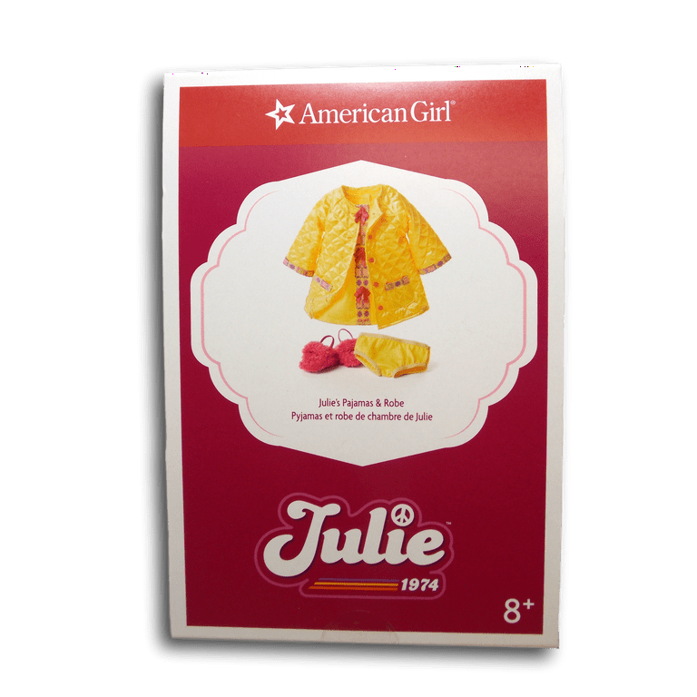American Girl Julie Doll Outfit Pajamas and Robe Set for 18 Inch