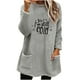 thumbnail image 2 of Ailaofu Womens Fall Long Sleeve T-Shirts Casual Tops for Leggings Loose Soft Blouses with Pocket, 2 of 4