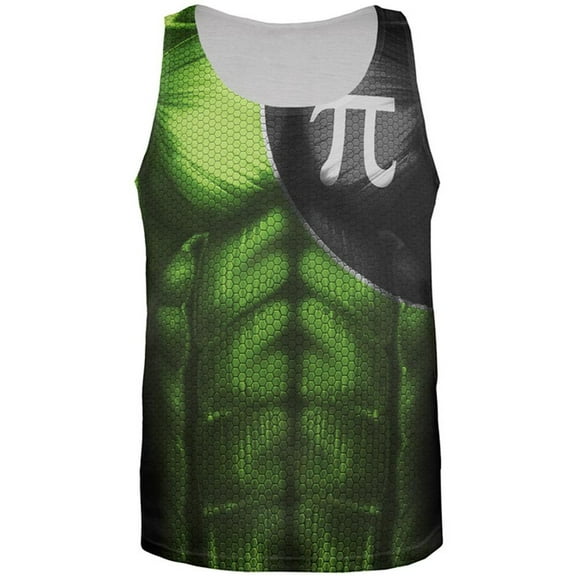Captain Pi the Irrational Superhero All Over Mens Tank Top Multi LG