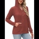 thumbnail image 2 of Suéteres de Mujer, Sudaderas con Capucha de Larga de Otoño, Sudaderas para Mujer, Ropa Informal Holgada de Moda Marrón L, 2 of 7