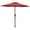 Red, variant on Simple Deluxe 7.5ft Patio Umbrella Outdoor Table Market Yard Umbrella with Push Button Tilt and Crank Lift, 6 Heavy-Duty Ribs for Patio, Garden and Deck Use, Green