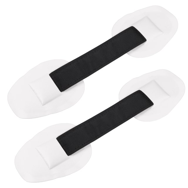 Unique Bargains 2pcs Universel PVC Sangle Poignée Patchs Porter Poignée de Préhension pour Paddle Board Bateaux Gonflables Canoë Kayak Blanc
