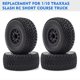 thumbnail image 2 of RC Crawler Rubber Tires RC Car Tires 4pcs 12mm Hex Replacement for 1/10 Traxxas Slash RC Short Course Truck, 2 of 4