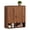 2-Door-Walnut, variant on Wirrytor Fluted Wooden Medicine Cabinet Storage, Brown Bathroom Wall Cabinet with 2 Doors Adjustable Shelf and Towels Bar
