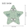 thumbnail image 3 of Star Night Light Auto On/Off Plug-in Wall Light with Light Sensor Warm White LED for Home Party Green and Mint Bows, 3 of 6