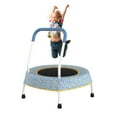 thumbnail image 3 of 28 Inch Toddler Trampoline For Ages 1+ With Safety Handles Durable Metal Frame For Indoor Outdoor Use Bounce Toy For Kids, 3 of 9