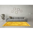 thumbnail image 3 of Ahgly Company Machine Washable Indoor Rectangle Abstract Yellow Modern Area Rugs, 2' x 3', 3 of 4
