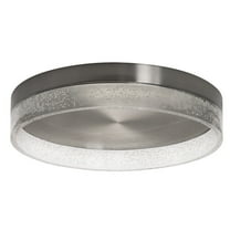 AFX Maggie LED Flush Mount 34 Satin Nickel Large 16 inch Nickel 13 to 24 Inches