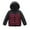 Wine, variant on Gyujnb Girls Winter Jacket, Girls Down Coat Winter Jacket with Contrast Sleeves Warm Quilted Outerwear for Kids Windproof Cold Weather,Size:8-9 Years