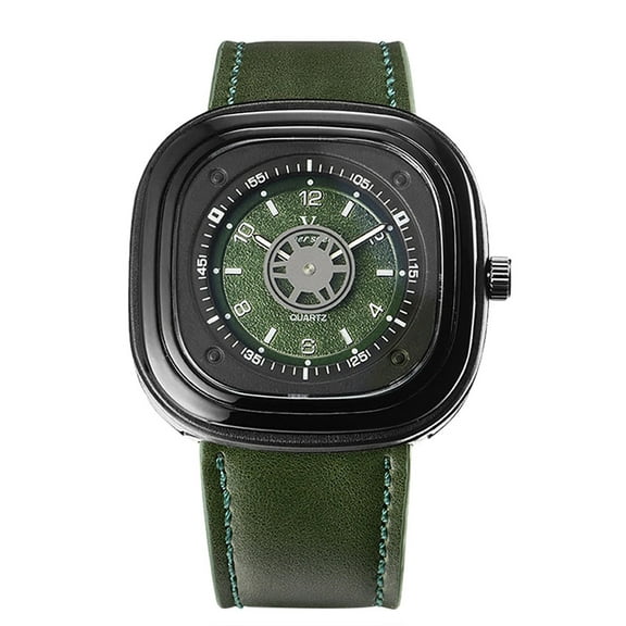 Latrodar Men's fashion watch V6 locomotive trend young student watch V0291 Affordable&High-Quality Green 6x4 Inch Home Gadgets