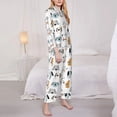 thumbnail image 3 of Sikiie Puppy Women's Long-Sleeve Shirt and Full-Length Bottom Pajama Set (s-xxl)-Small, 3 of 7