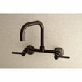 thumbnail image 3 of Kingston Brass Concord 8-Inch Adjustable Center Wall Mount Kitchen Faucet, Oil Rubbed Bronze, 3 of 5