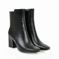 thumbnail image 4 of Women's High Chunky Heeled Boots, Zip Up Ankle Booties with Square Toe | Perfect for Casual Outings and indoors, 4 of 12