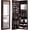 Brown, variant on Alpinel Wall Mounted Jewelry Cabinet with Full Length Mirror, Over The Door Jewelry Armoire Organizer with Large Storage, Makeup Mirror & Velvet Lining (Rustic Brown)