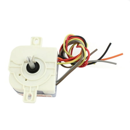 220V 3A 6 Wires 90 Degree Rotary Shaft Timer White for Washing Machine