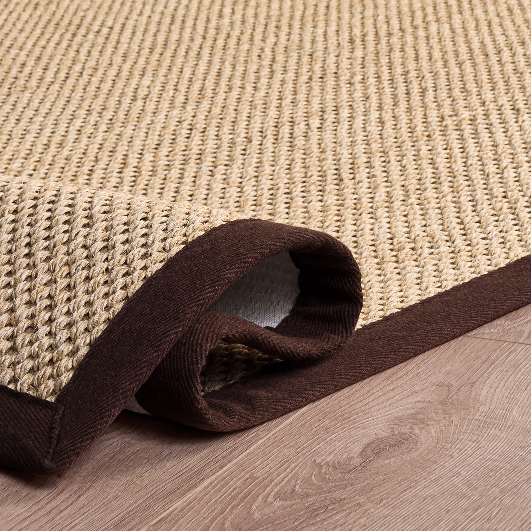 Safavieh Natural Fiber Jovana Solid Area Rug, Maize/Brown, 6' x 9'