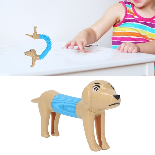 Pop Tubes Spring Dog 2 PCS Juguete Sensorial Fidget Toys Sensorial Stretch Dog Toys Flexible Y Variable Fidgets Para Niños Favores De Fiesta