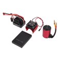 thumbnail image 4 of Motor RC 4 polos 12 ranuras impermeable DIY programación ESC estable y confiable disipador de calor accesorios para 2S 1:10 para 3S, 4 of 14