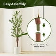thumbnail image 5 of Hawsaiy 2 Pack 6FT Artificial Olive Tree with Natural Wood Trunk, Realistic Leaves & Fruits for Modern Home Office Living Room Decor, 5 of 10