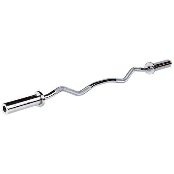 Body Solid OB47 Olympic EZ Curl Bar - Chrome