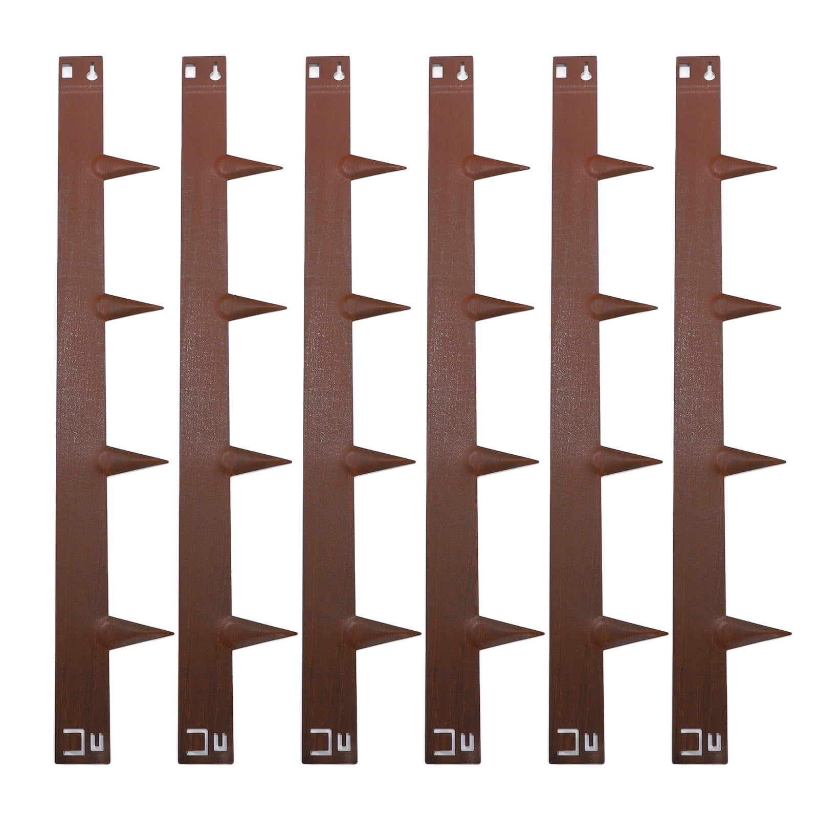 Landscape Border, Easy Fixation Weather Proof Bendable Rust Prevention Steel Lawn Edging 100x13cm Brown Powder Coating  For Yard