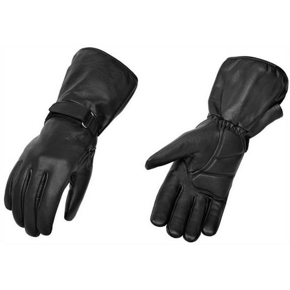 True Element Men's Premium All-Weather Gauntlet Glove (Black, Large)