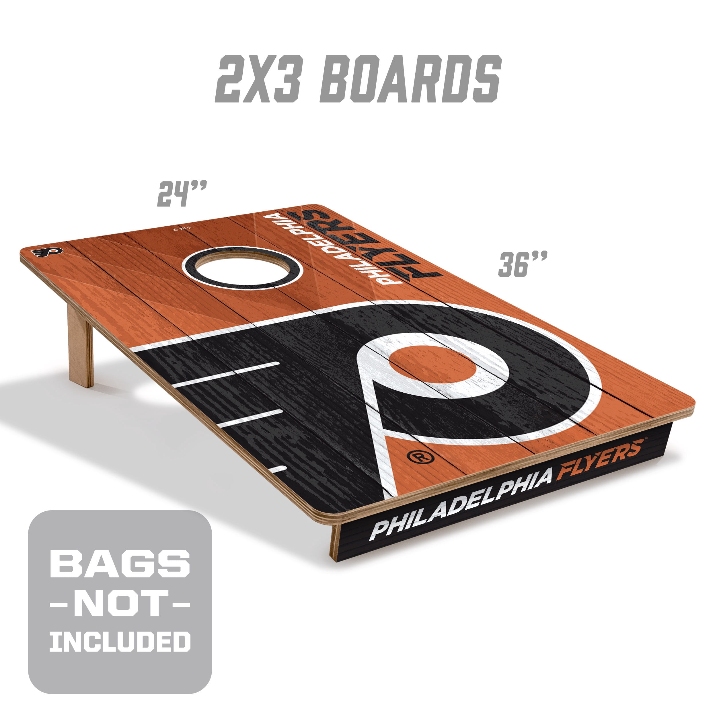 YouTheFan NHL Philadelphia Flyers 2' x 3' Cornhole Game No Bags