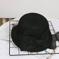 thumbnail image 3 of MANHUJI Summer Hats For Women Fashion Women Sun Beach Hat Straw Cap Summer Hat Fisherman Soft Bow Baseball Caps Hats For Women Fashionable (Black,One Size), 3 of 3
