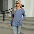 thumbnail image 4 of LYMAYTER Womens Knit Cardigan Female Long Sleeve Casual Tees Shirt Fall Winter Solid Color Bottoming Sweater S-2XL, 4 of 8