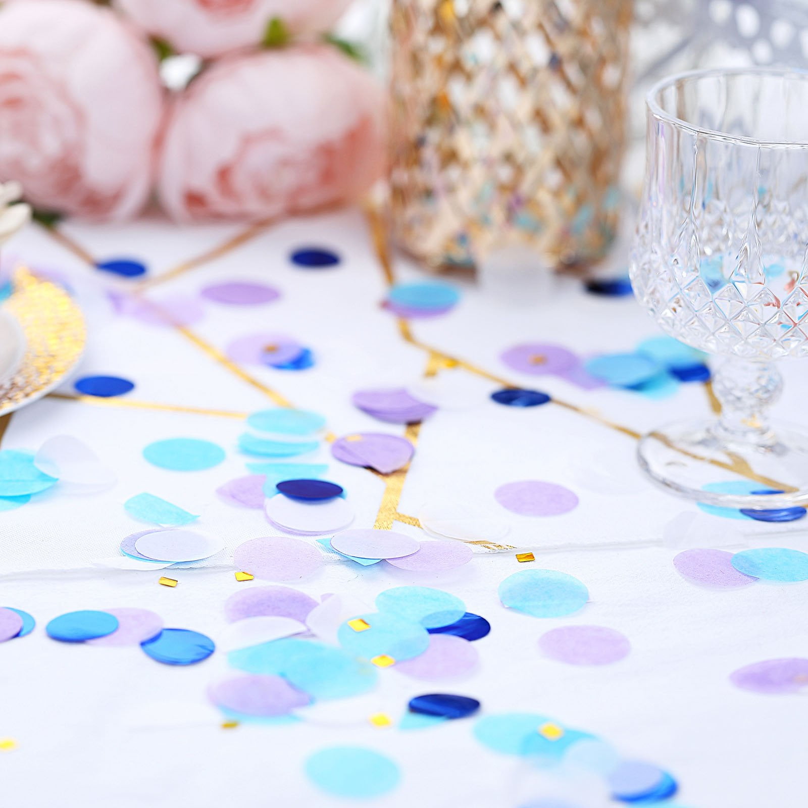 Champagne Glass Foil Confetti Table Scatter Wedding Decorations 7 Colors 