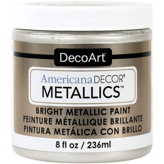 DecoArt Americana Decor 8oz Metallics Paint for Furniture & Home Décor
