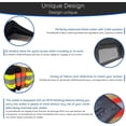 thumbnail image 3 of czcpp-- Firefighter Wallet Bifold Original Turnout Bunker Fabric Gear - Portefeuille Pompier (Black & Orange), 3 of 4