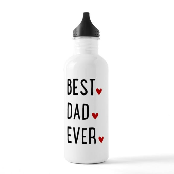 CafePress - Best Dad Ever Stainless Water Bottle 1 - Stainless Steel Water Bottle, Sports Bottle, 1.0L