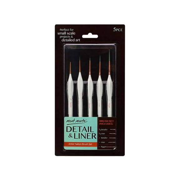 Detail & Liner Brush Set (5pc)