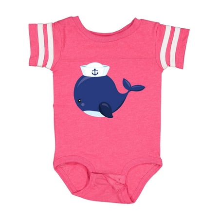 

Inktastic Sailor Whale Little Whale Cute Whale Blue Whale Boys or Girls Baby Bodysuit