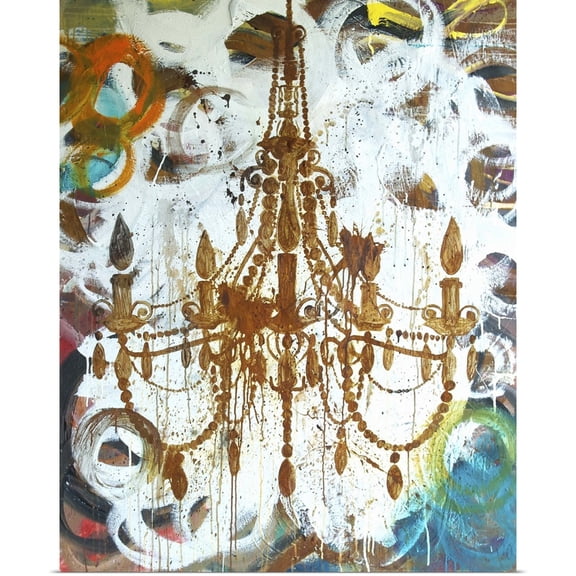 Great BIG Canvas | Rolled Kent Youngstrom Poster Print entitled Rust Chandelier