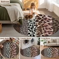 thumbnail image 5 of Round Rug 7Ft Washable Non-Slip, Animals Printed Striped Circle Area Rugs for Living Room Bedroom, Rustic Country Leopard Textured Indoor Floor Mats Carpet Runner for Home Decor Aesthetic, 5 of 8
