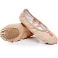 thumbnail image 1 of Nexete Ballet Shoes Split-Sole Slipper Flats Ballet Dance Shoes for Toddler Girl & Women in Gold, Gold Glitter, Silver, Pink,Pink Glitter, Rose Gold, Nude Colors, 1 of 5